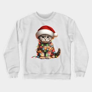 Christmas Scottish Fold Cat Crewneck Sweatshirt